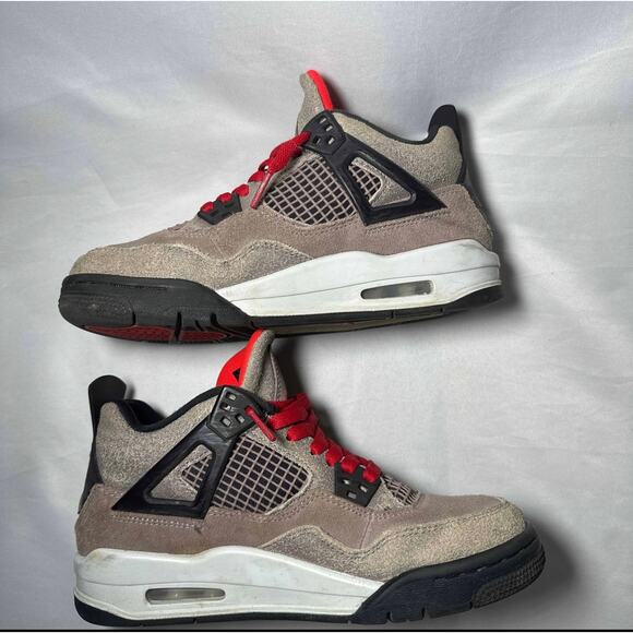 Size 4.5 - Nike Air Jordan 4 Retro GS Taupe Haze Men\'s Shoes Ships Now